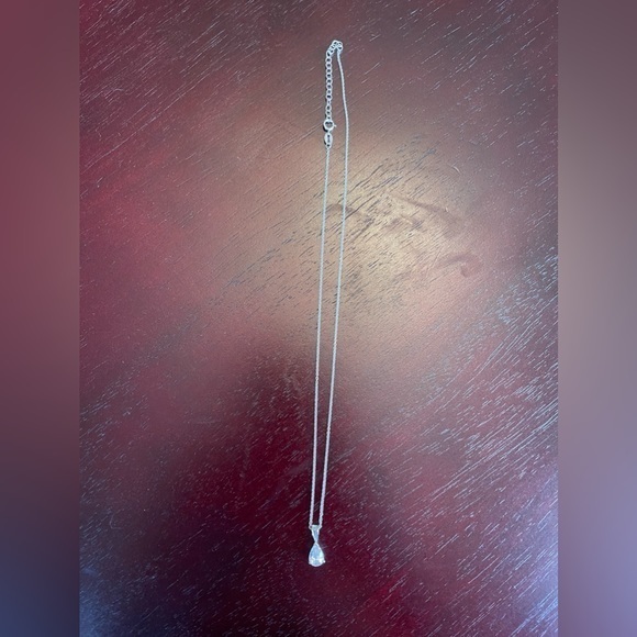 Sterling Silver and Cubic Zirconia Necklace - Picture 1 of 5